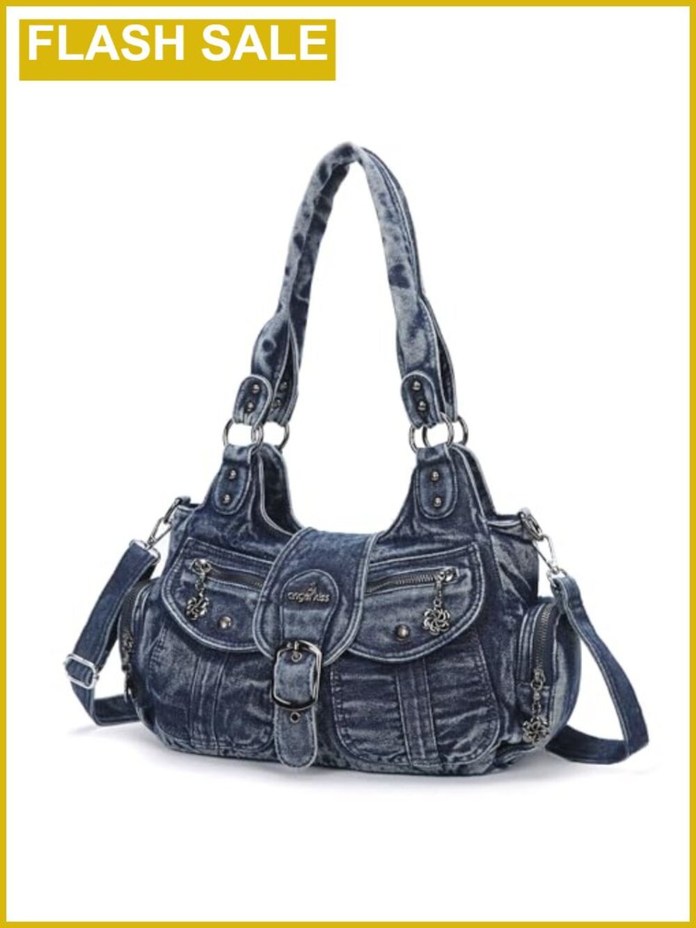 Women's Hobo Tote Vegan Leather Faux Suede Shoulder Bag Crossbody